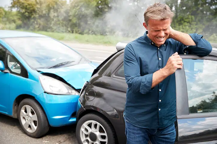 Motorist involved in an auto-accident